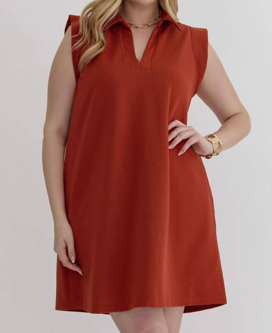 Entro - Sleeveless Mini Dress - Plus