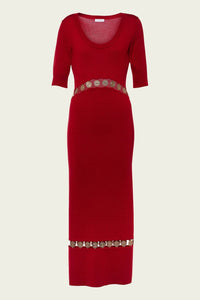 Rabanne - Wool-blend Coin Midi Dress