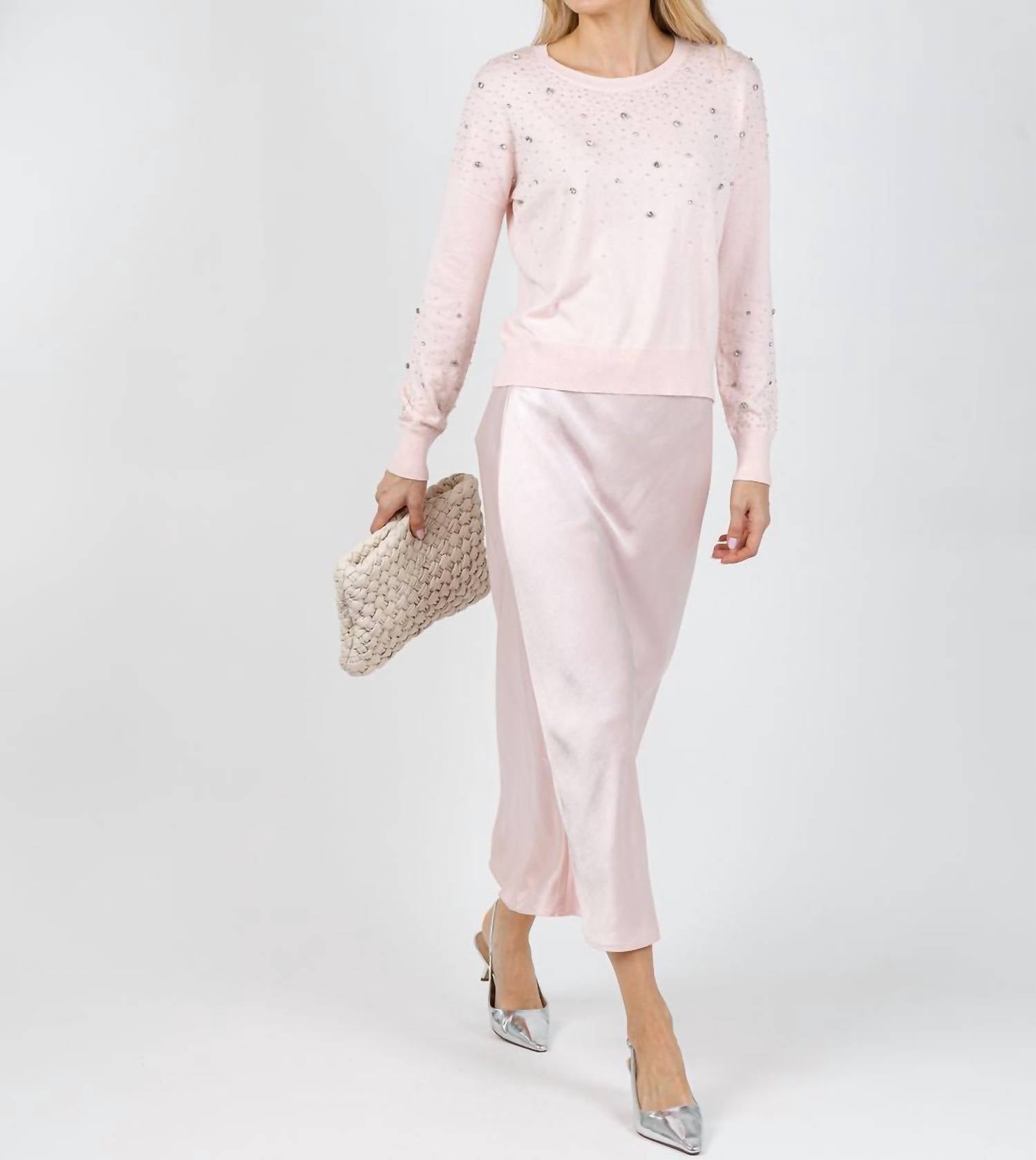 J. Society - Ximena Embellished Crew Sweater