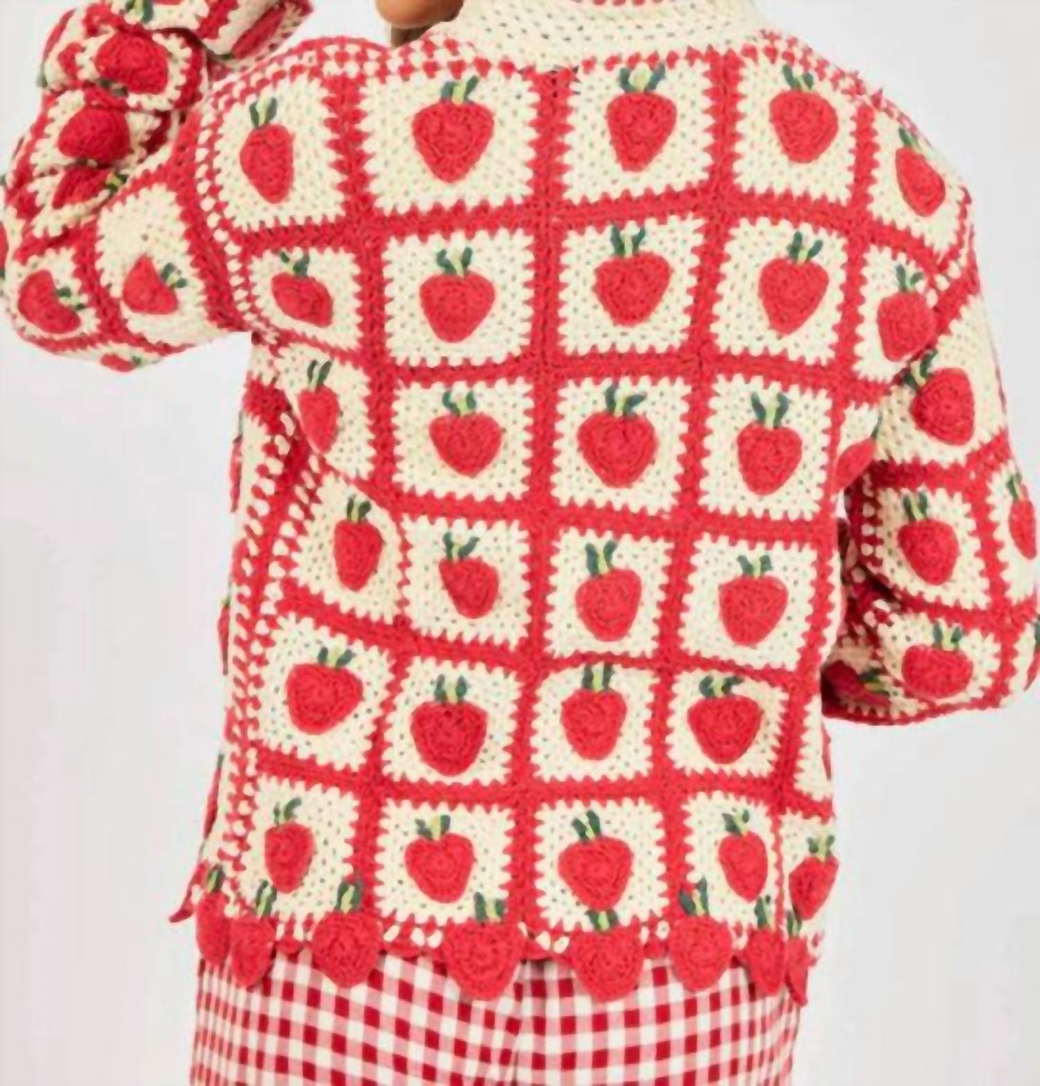 Sadie & Sage - Berrylicious Crotchet Cardigan Sweater