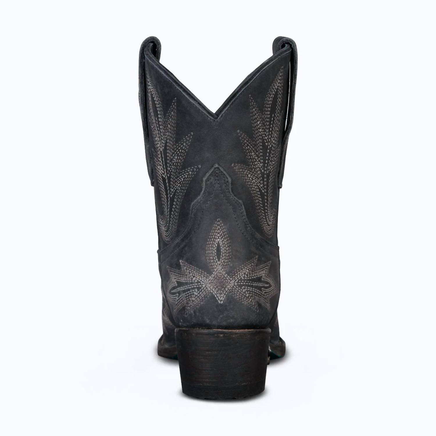 Lane Boots Women's Lexington Western Bootie in distressed black - women's shoe - view 5