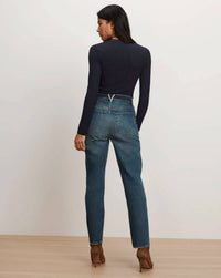 Veronica Beard - Drexler Ribbed Henley Top