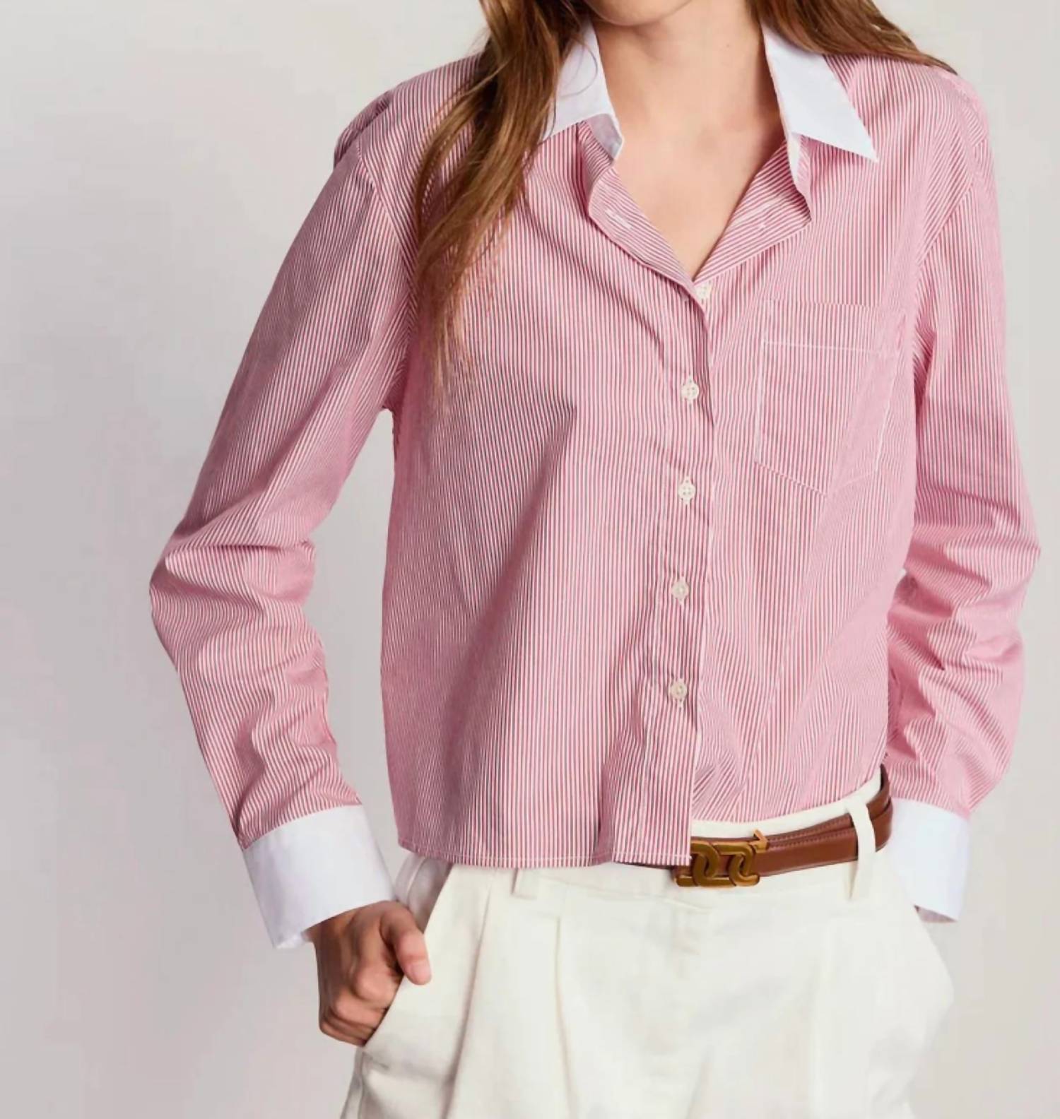 The Shirt - Long Sleeve Boxy Crop Shirt
