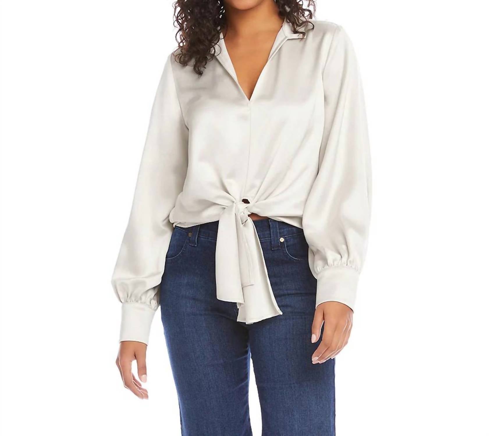 Karen Kane - Carina Tie-front Top