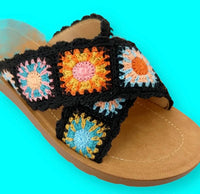 Ccocci - Women's Granny Square Crochet Sandal