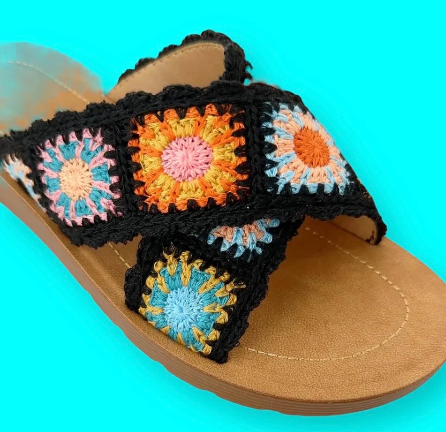 Ccocci - Women's Granny Square Crochet Sandal
