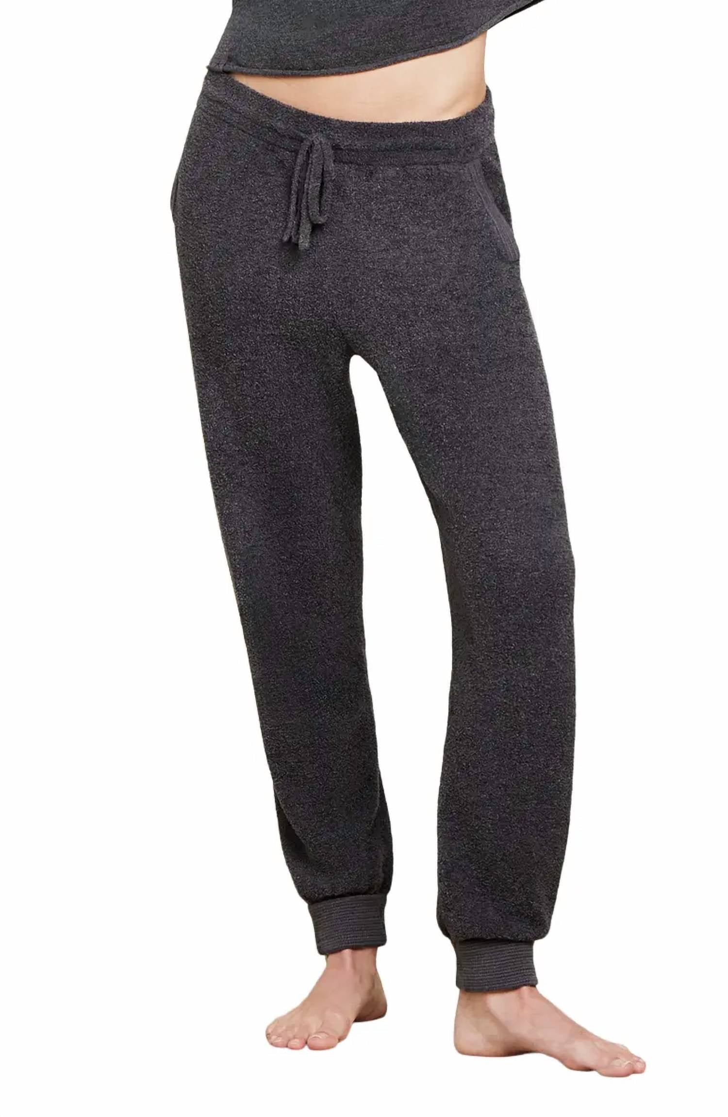 BAREFOOT DREAMS CozyChic Lite Core Spun Jogger in carbon - women's pants