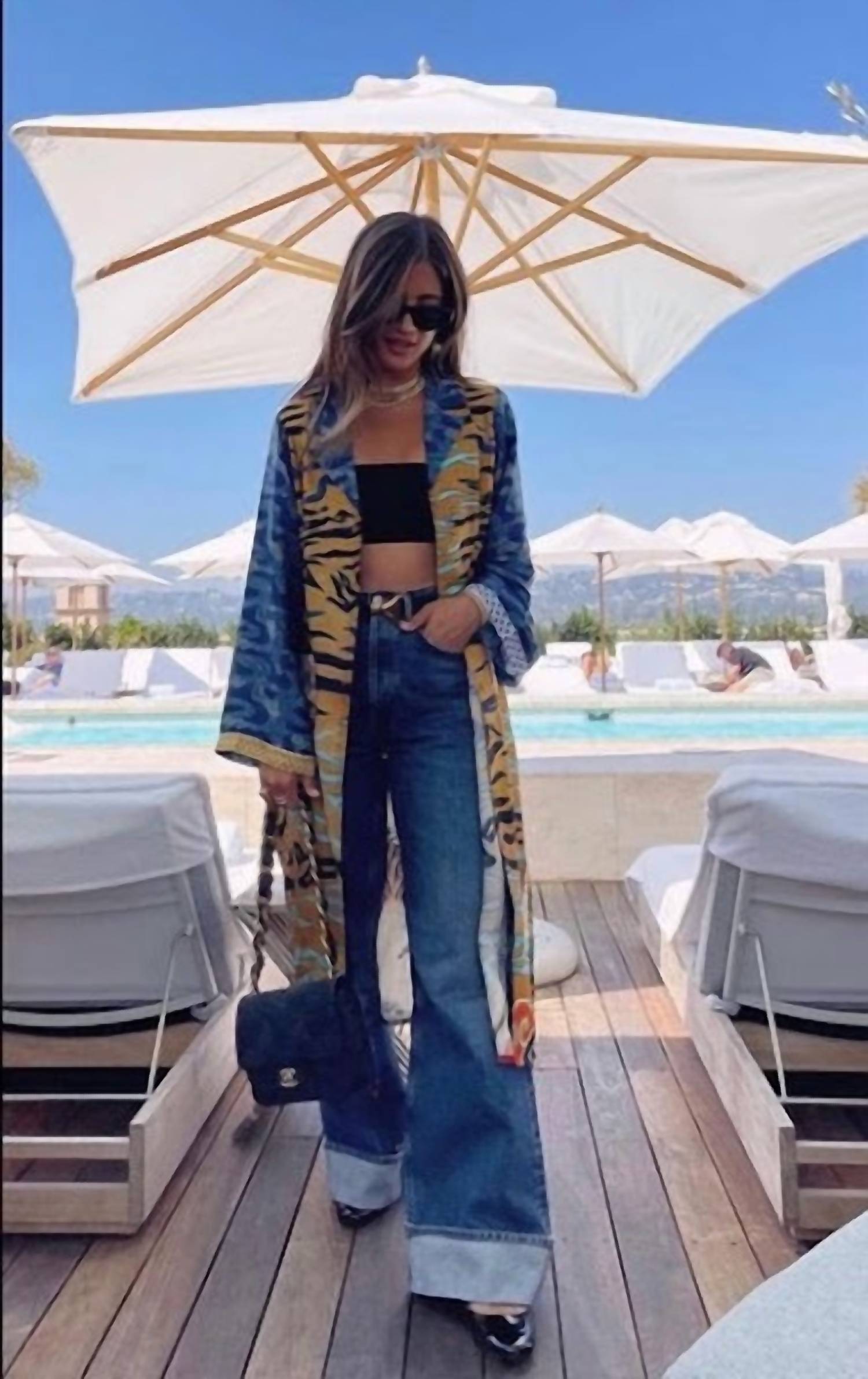 Me369 Isabel Long Sleeve Kimono in oriental - women's jacket