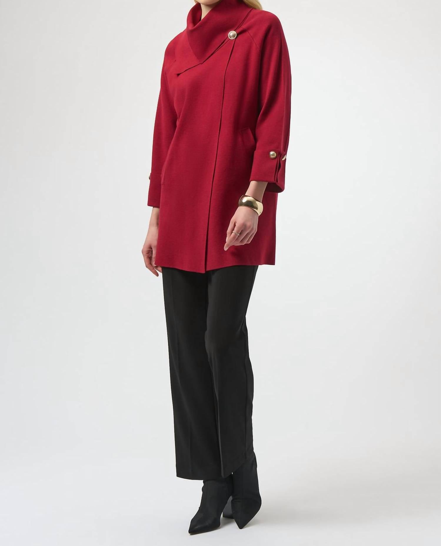 Joseph Ribkoff - Asymmetrical Collared Jacket