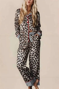 Unknown - Las Striped Edge Shirt And Pants Pajama Set