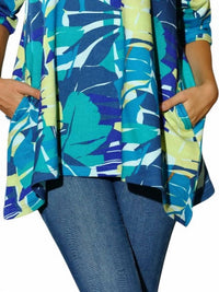Kikisol - Searenity Leaf French Terry Tunic With Pockets
