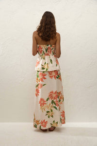 FAITHFULL THE BRAND Eleanore Strapless Top in jardines floral - women's blouse - alternate view