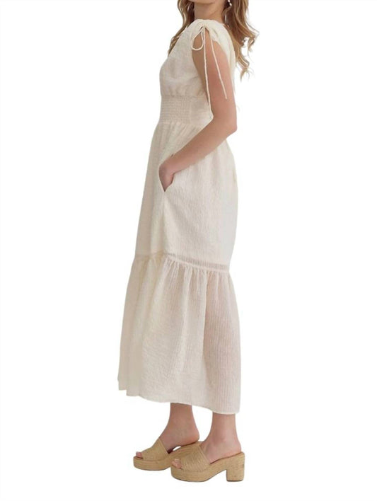 Entro - Textured Midi Dress