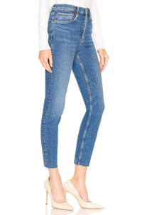 Re/Done - 90s Ultra High Rise Ankle Crop Jeans