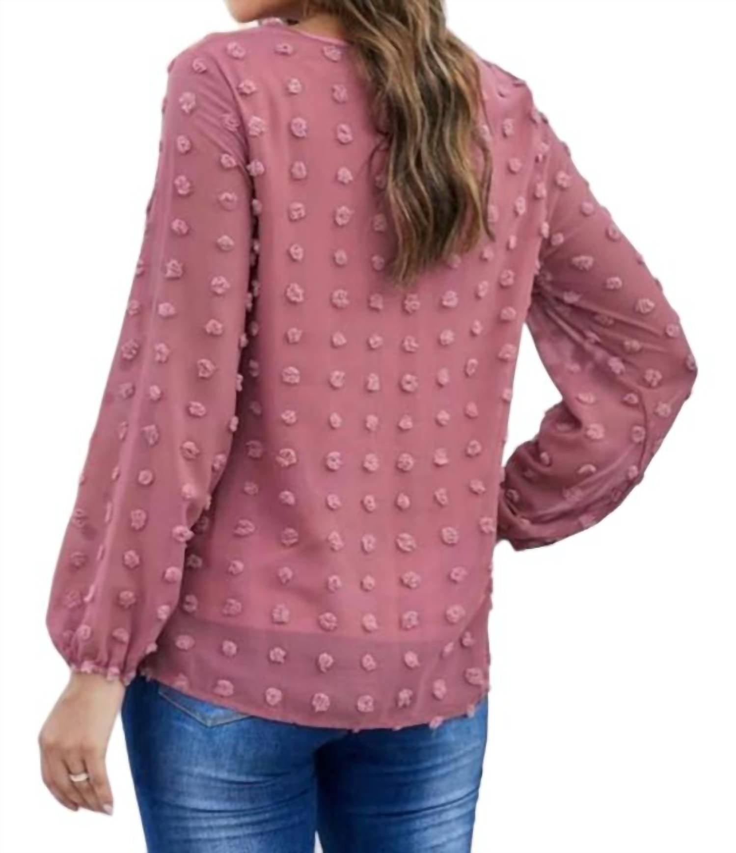 Shiying - Swiss Dot Blouse