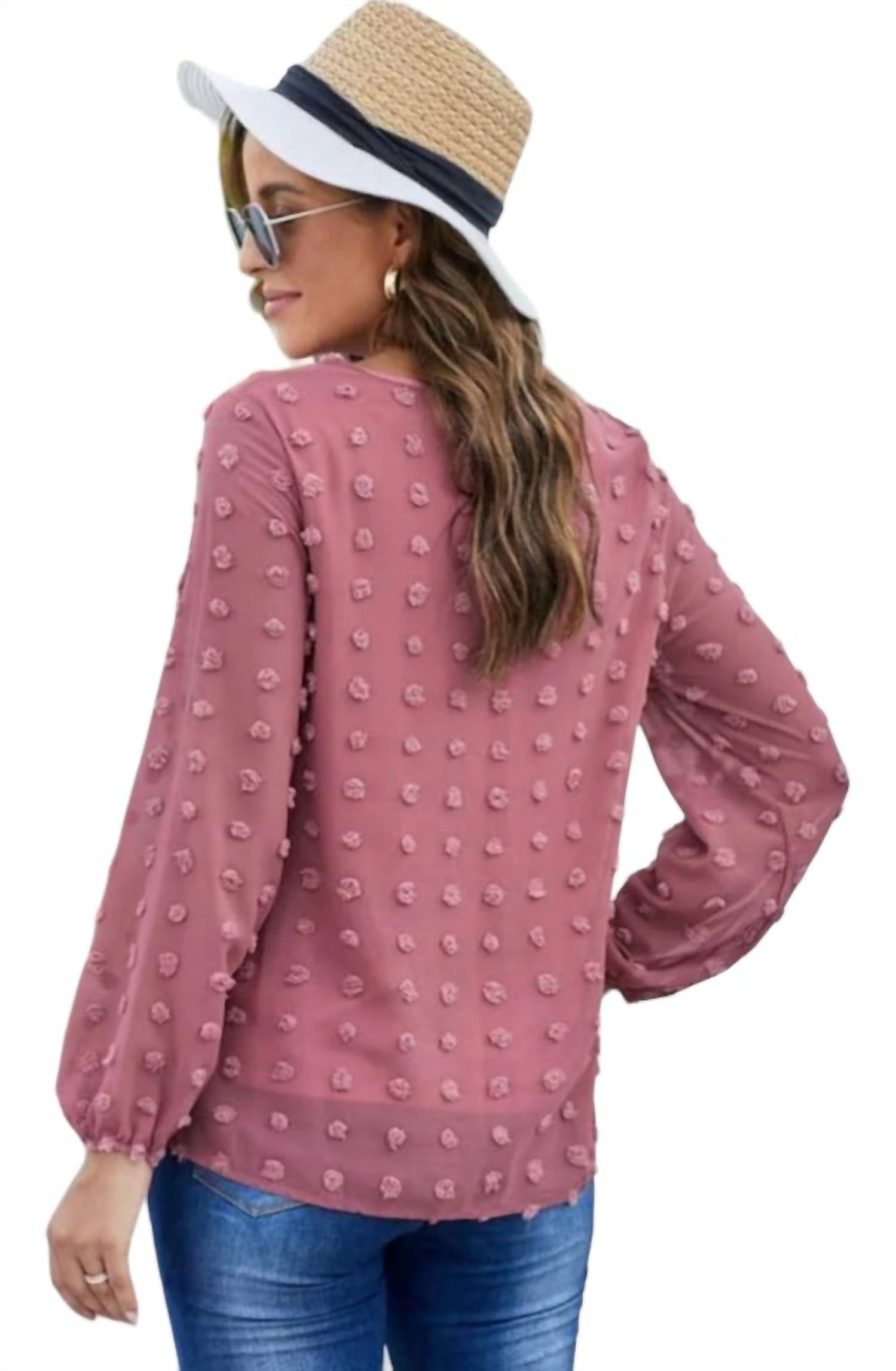 Shiying - Swiss Dot Blouse