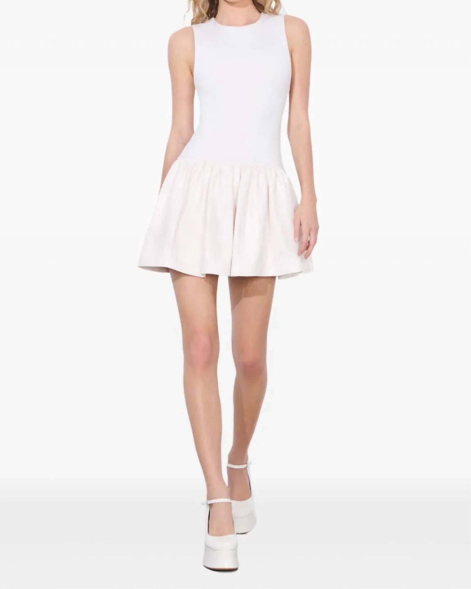 Alice + Olivia - Ella Combo Vegan Mini Dress