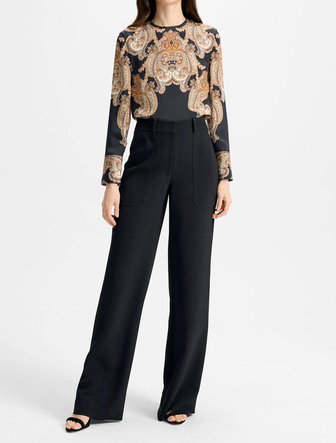 Veronica Beard Cole Pants in black - women's pants