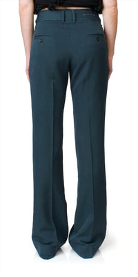 Maison Margiela - Wide Leg Trousers Petrol Pants