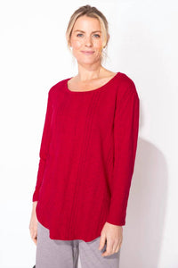 Escape By Habitat - Cotton Slub Hi-Low 3/4 Sleeve Tee