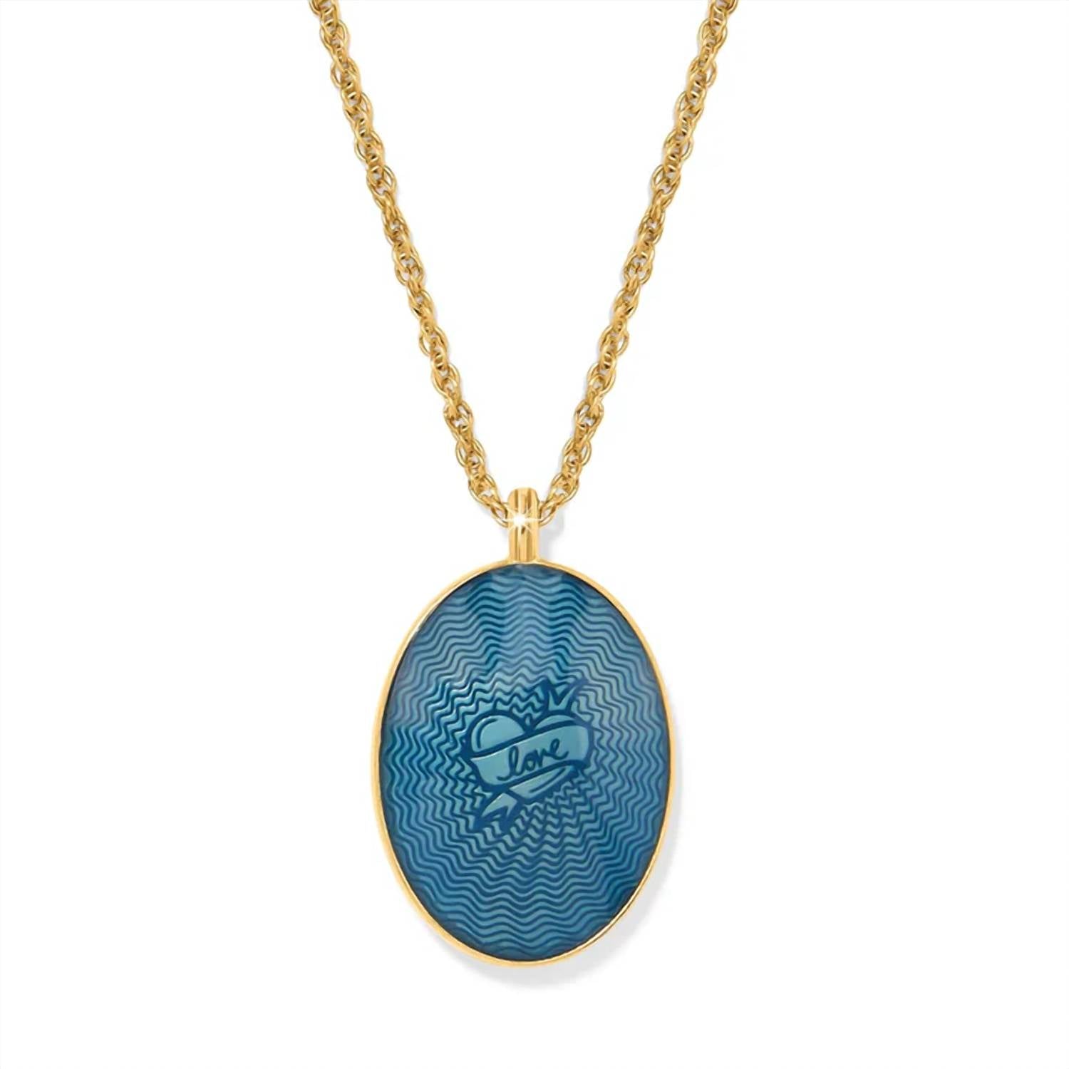 Brighton - Reverie Blue Flower Reversible Necklace