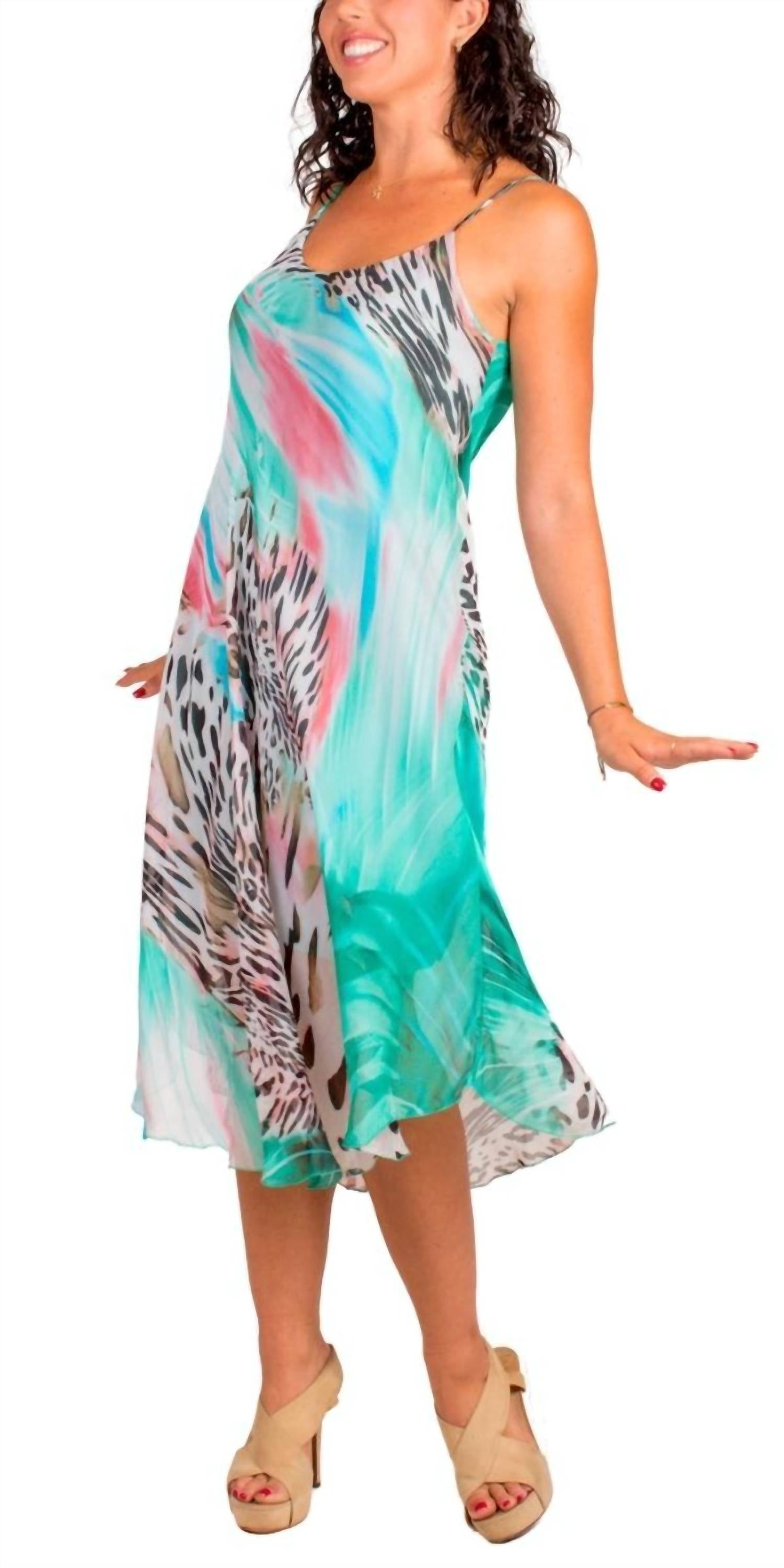 Gigi Moda - Animal Print Miele Midi Dress