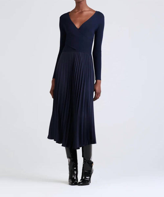 Derek Lam 10 Crosby - Anika Wrap Pleated Sweater Dress