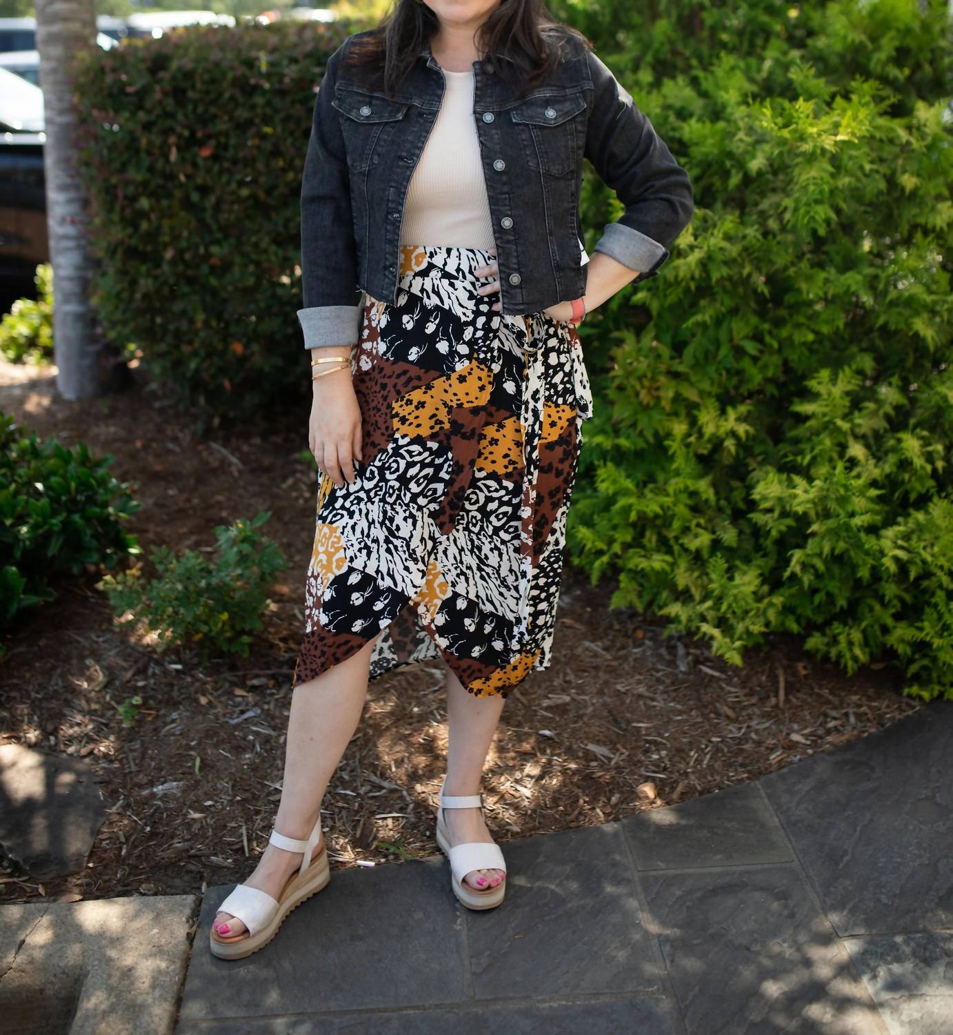 Apricot - Wrap Midi Skirt