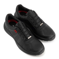 Andrea Men's Leather Upper Rubber Sole Oxford Shoes in black - men's shoe - view 4