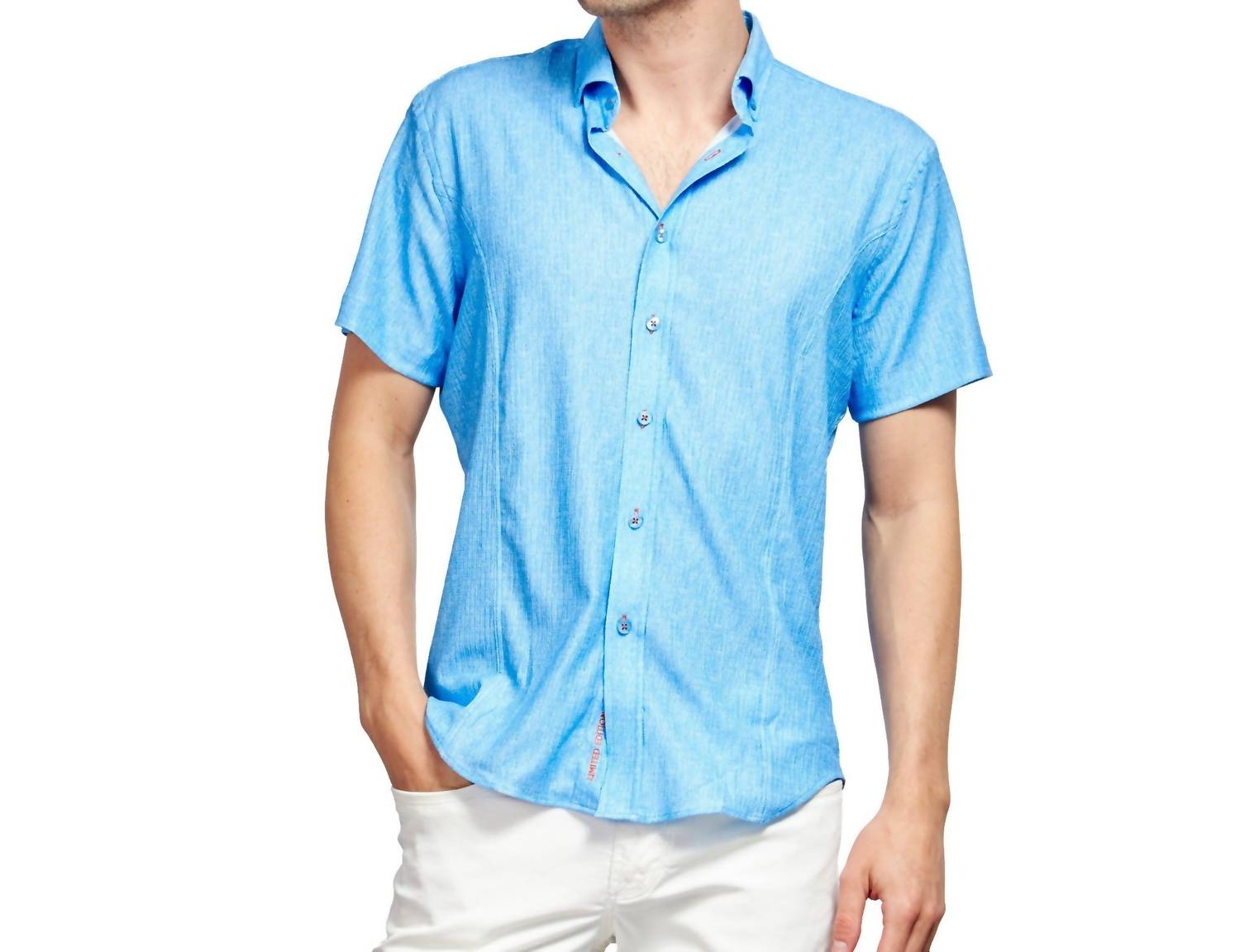Eight X - Seersucker Short Sleeve Button Down