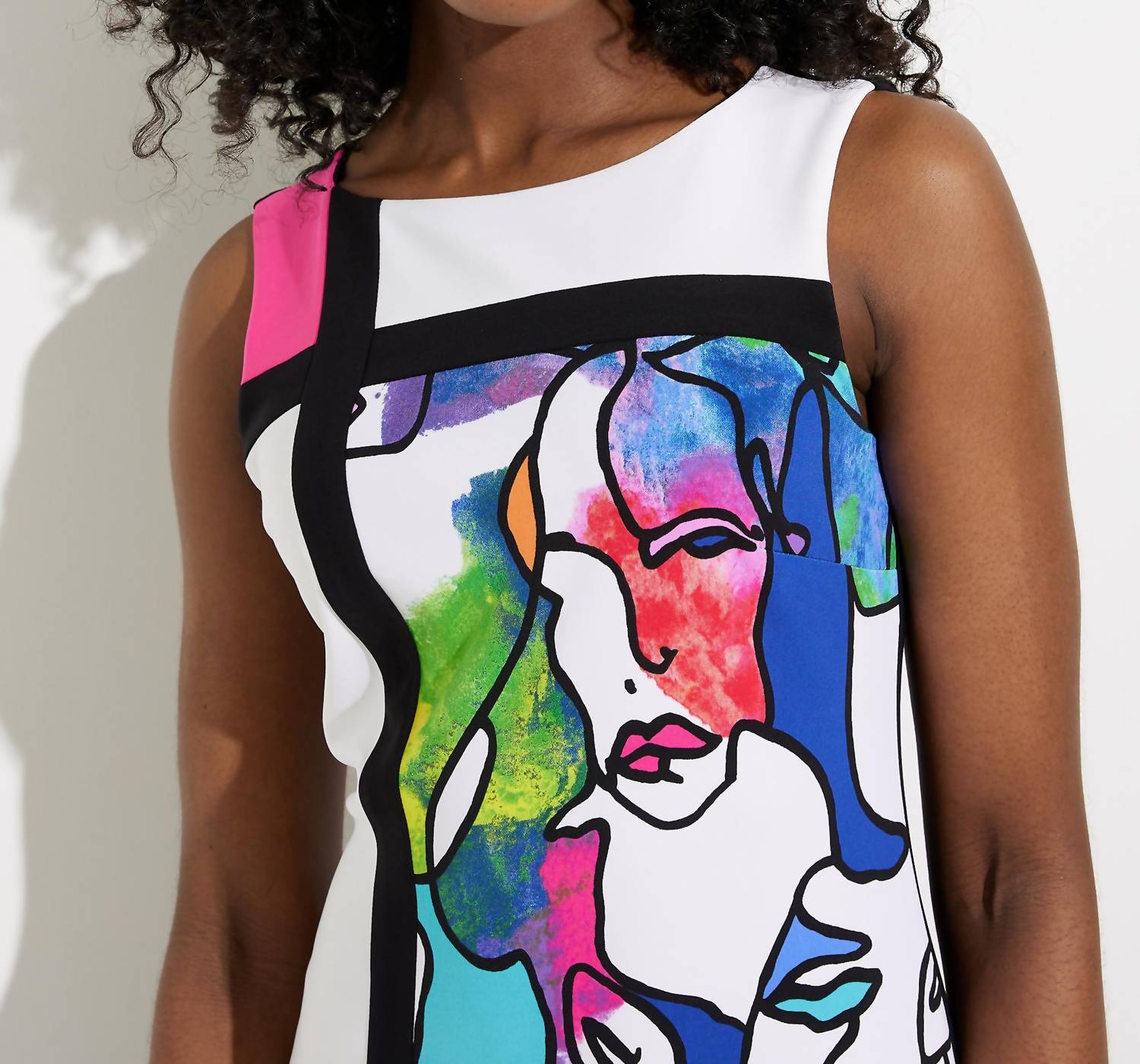 Joseph Ribkoff - Face Print Sheath Dress