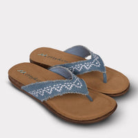 Mykos Women's Jovie Thong Sandal in denim blue - women's sandal - view 8