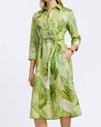 Foxcroft - Fiona Jungle Leaves Dress
