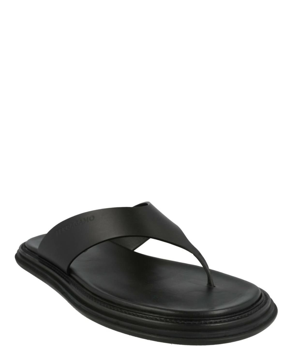Salvatore Ferragamo - Men's Dory Leather Sandals