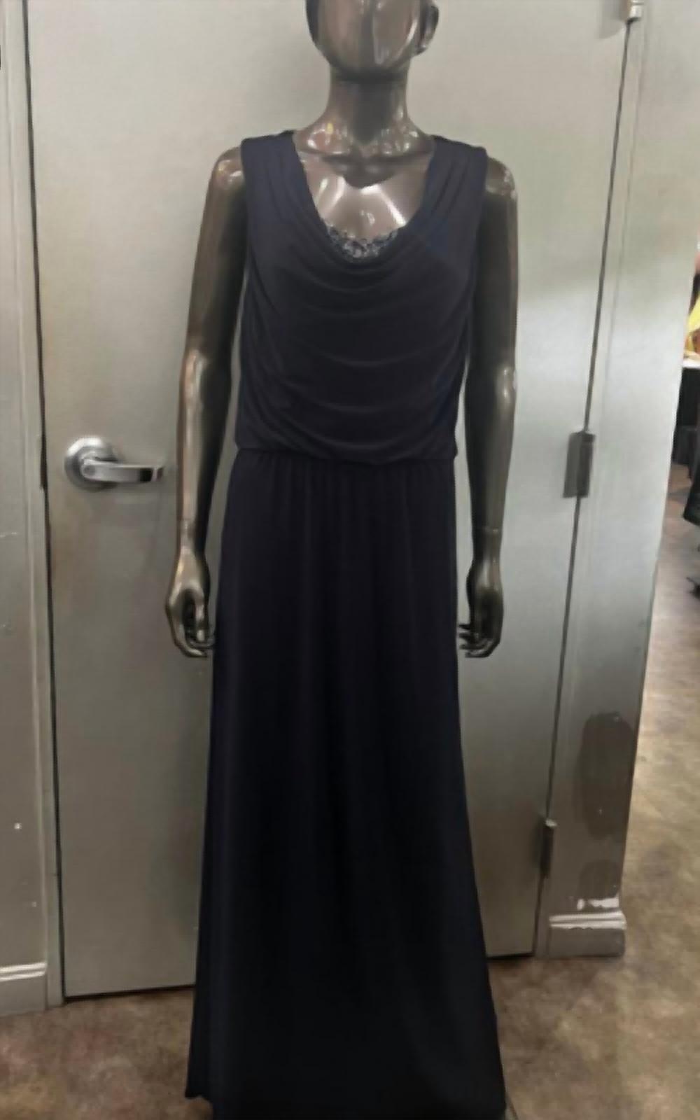 Js Boutique - Women's Blouson Top Long Dress