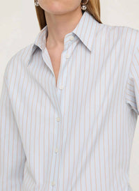 Lafayette 148 - Aurora Stripe Cotton Tailored Shirt