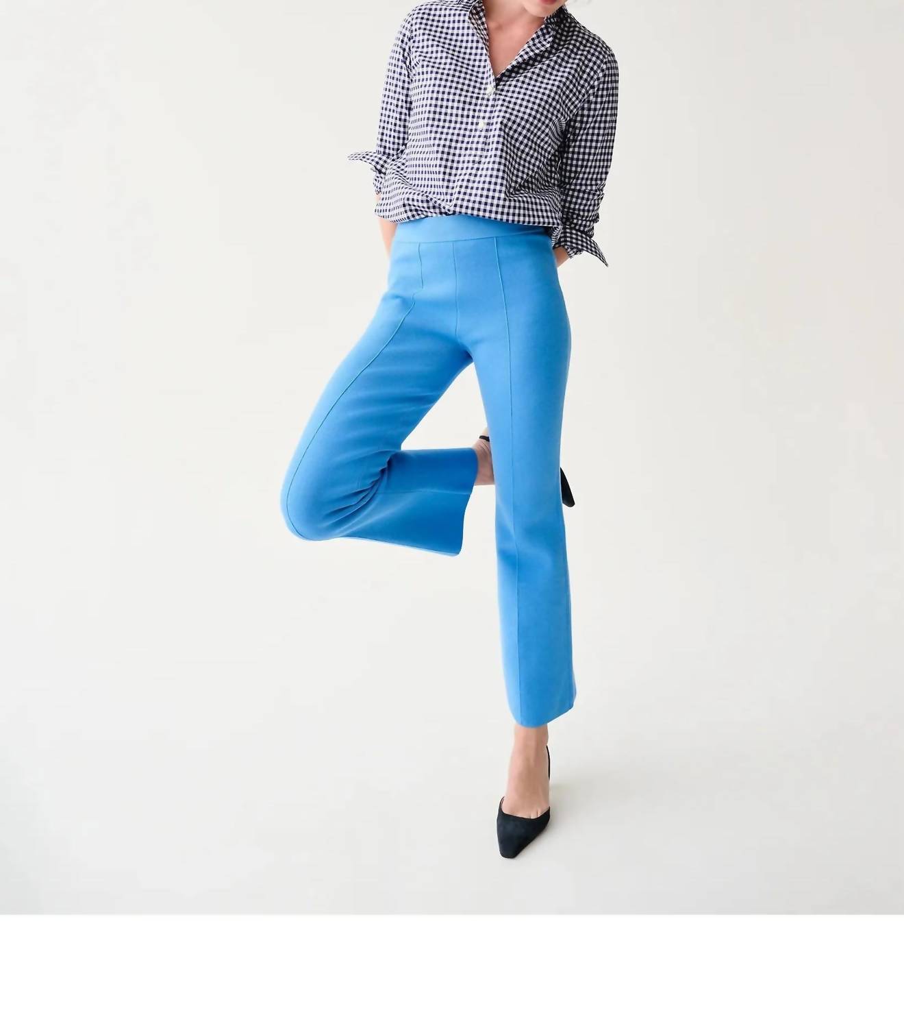Ann Mashburn Lara Pant in french blue - women's pants - alternate view