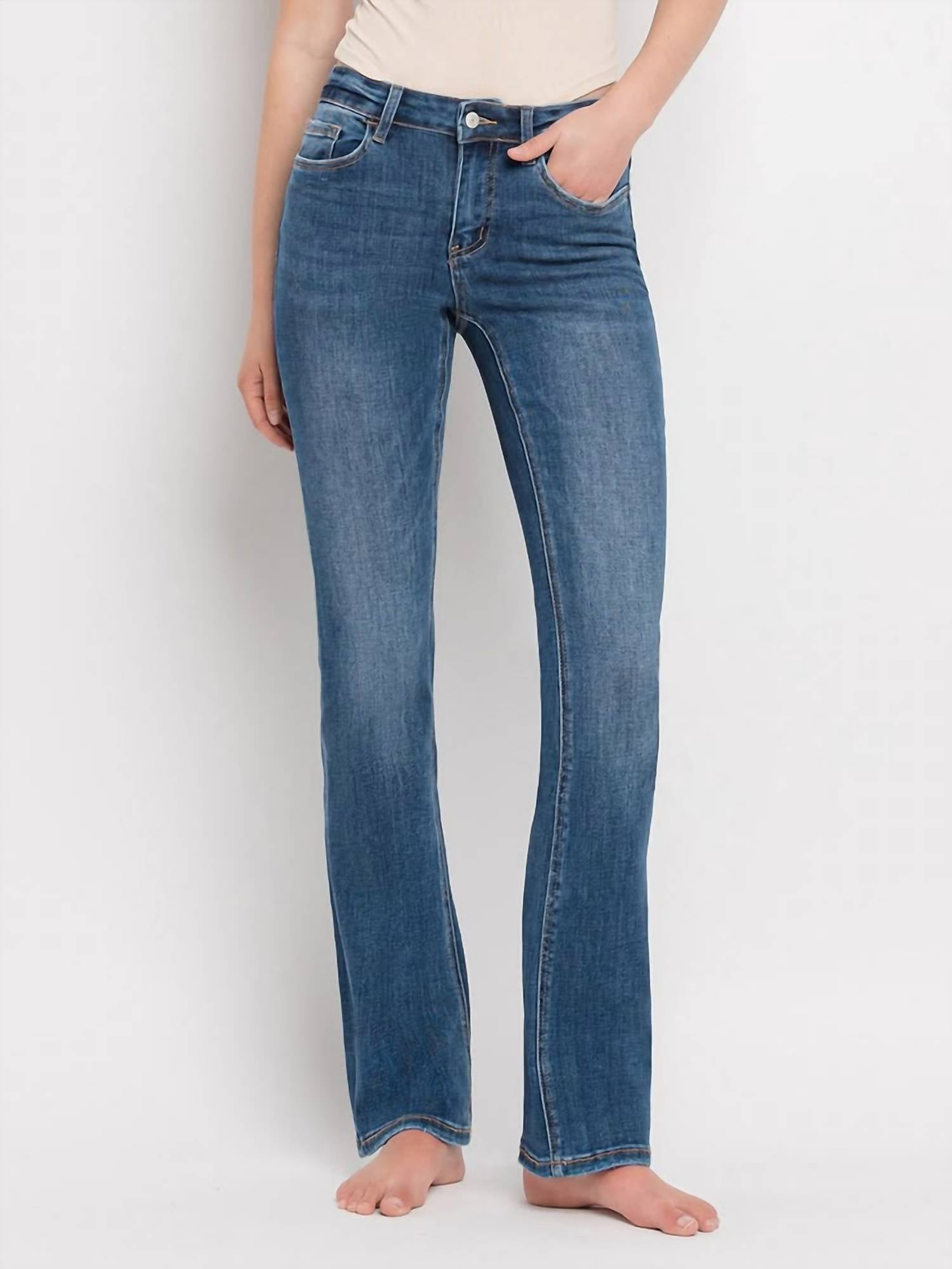 VERVET BY FLYING MONKEY Corey Jeans in denim - women's pants