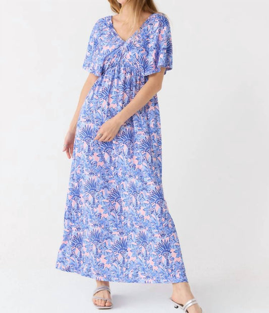 Cabana Life - Gauze Flutter Sleeve Maxi Dress