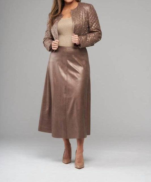 Insight - vegan leather crop jacket