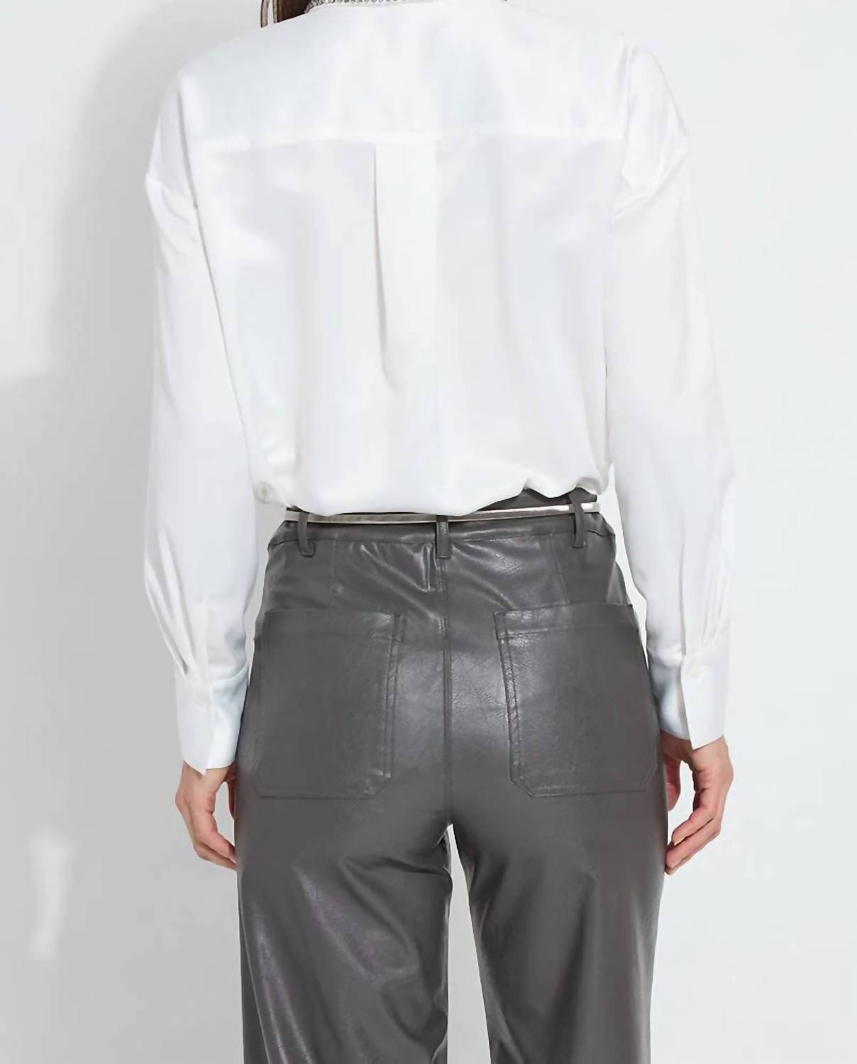 Lysse - Aurora Beaded Satin Button-down Shirt