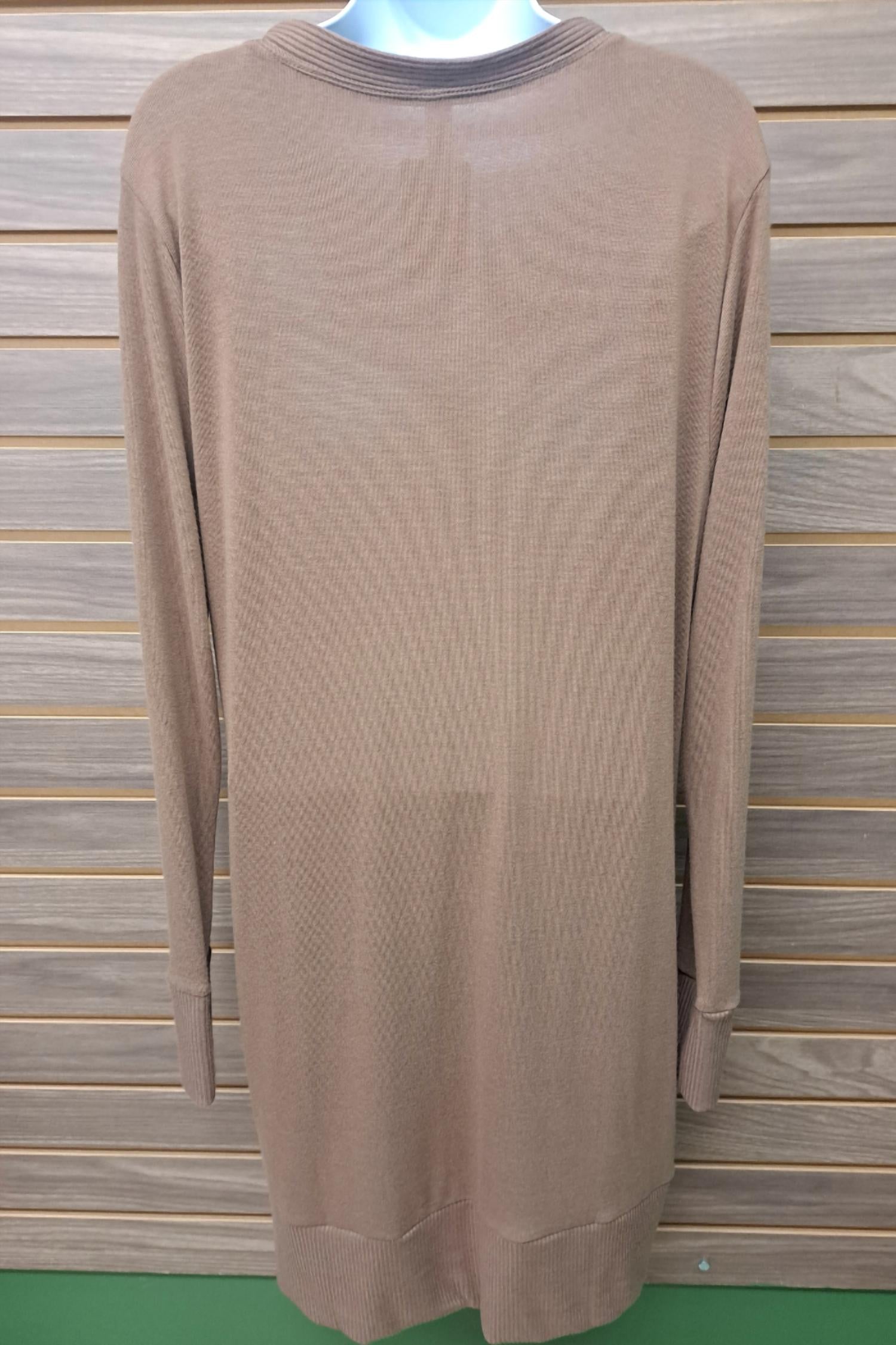 Zenana - Women's Long Snap Closure Pocket Sweater