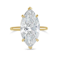 Diana M Jewels - Lab-grown Marquise-cut 8.00 Ct Diamond Solitaire Ring
