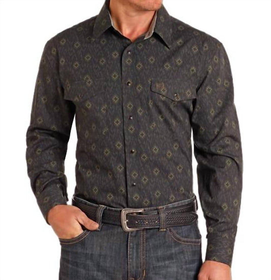 Panhandle - Aztec Long Sleeve Snap Shirt