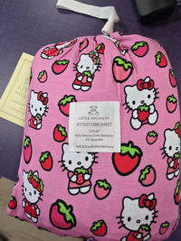 Charlies Project - Girl's Hello Cutie Strawberry Crib Sheet