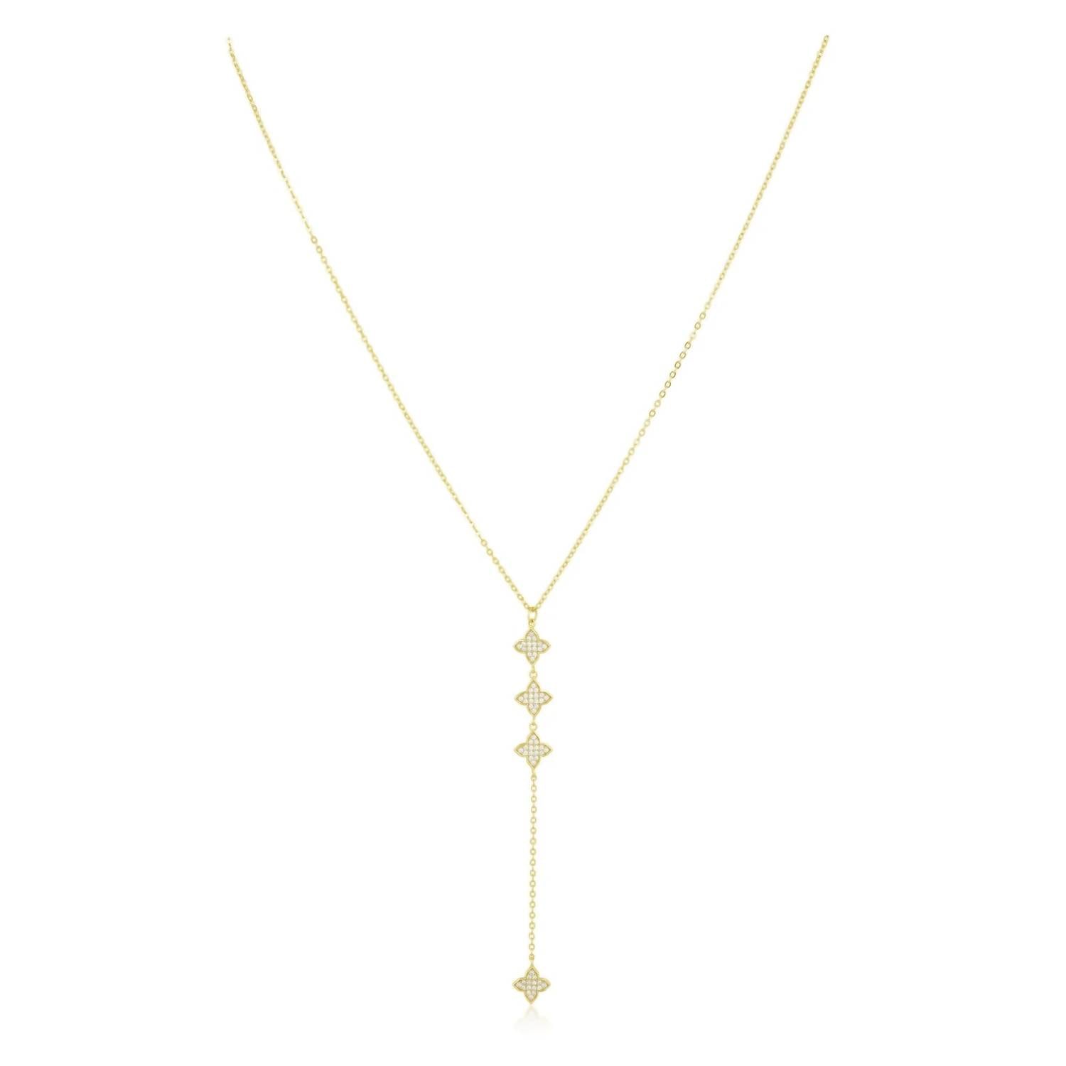 Sahira - Women's Amanda Cubic Zirconia Lariat Necklace