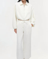 SIMKHAI Colsen Jacket in white - women's jacket - detail view