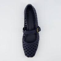 Cushionaire - Women’s Weston Hand Woven Dressy Ballet Flats