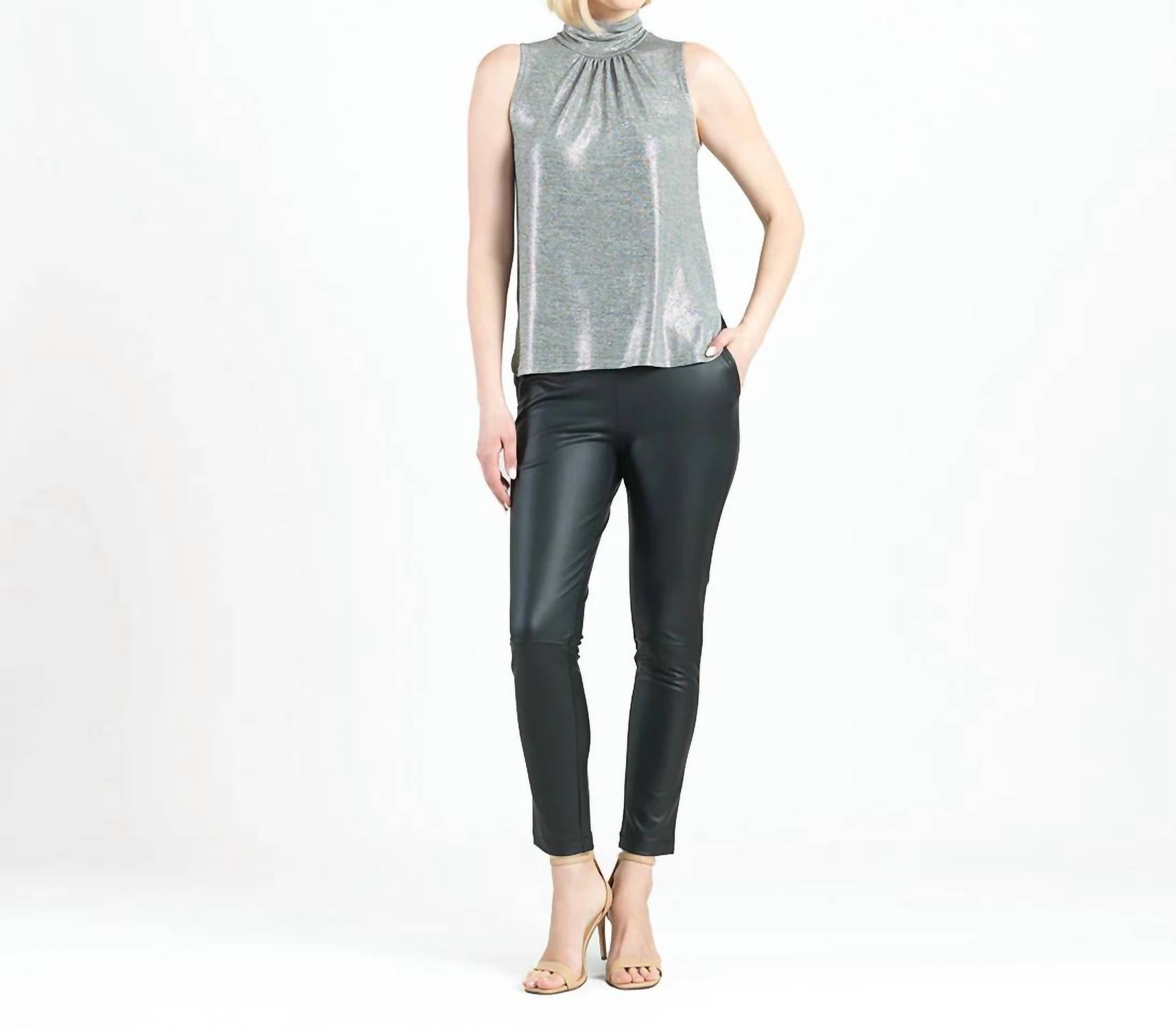 Clara Sunwoo - Shimmer Mock Blouse