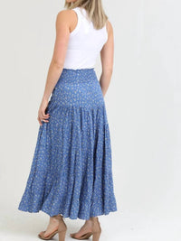 Angie - Smocked Waist Maxi Skirt